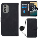 Custodia per cellulare in pelle con flip in rilievo 3D a tracolla, For Nokia G100, For Nokia G400, For OPPO A17 4G, For OPPO A55S 5G CPH2309 JP Edition