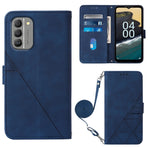 Custodia per cellulare in pelle con flip in rilievo 3D a tracolla, For Nokia G100, For Nokia G400, For OPPO A17 4G, For OPPO A55S 5G CPH2309 JP Edition