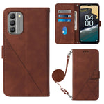 Custodia per cellulare in pelle con flip in rilievo 3D a tracolla, For Nokia G100, For Nokia G400, For OPPO A17 4G, For OPPO A55S 5G CPH2309 JP Edition