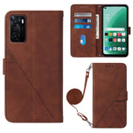 Custodia per cellulare in pelle con flip in rilievo 3D a tracolla, For Nokia G100, For Nokia G400, For OPPO A17 4G, For OPPO A55S 5G CPH2309 JP Edition