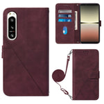 Custodia per cellulare in pelle con flip in rilievo 3D a tracolla, For OPPO Reno7 A JP Edition, For Sony Xperia 5 IV, For TCL 30 5G / 30+ 5G, For TCL 30T T603DL