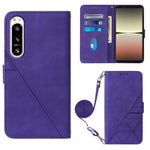 Custodia per cellulare in pelle con flip in rilievo 3D a tracolla, For OPPO Reno7 A JP Edition, For Sony Xperia 5 IV, For TCL 30 5G / 30+ 5G, For TCL 30T T603DL
