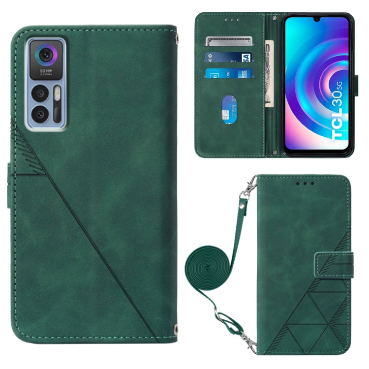 Custodia per cellulare in pelle con flip in rilievo 3D a tracolla, For OPPO Reno7 A JP Edition, For Sony Xperia 5 IV, For TCL 30 5G / 30+ 5G, For TCL 30T T603DL