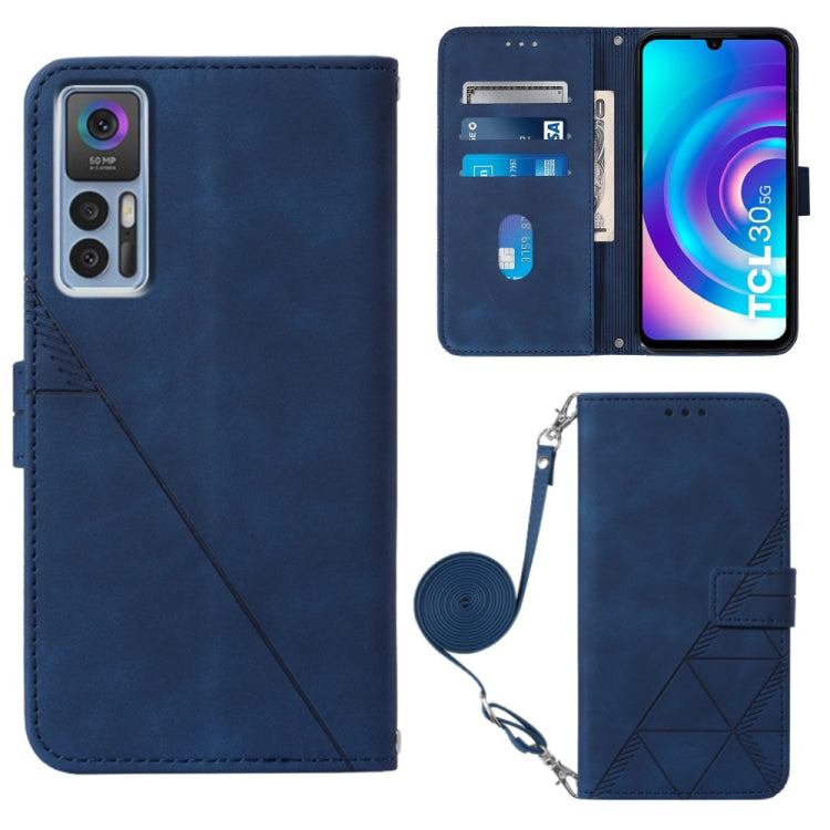 Custodia per cellulare in pelle con flip in rilievo 3D a tracolla, For OPPO Reno7 A JP Edition, For Sony Xperia 5 IV, For TCL 30 5G / 30+ 5G, For TCL 30T T603DL