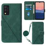 Custodia per cellulare in pelle con flip in rilievo 3D a tracolla, For OPPO Reno7 A JP Edition, For Sony Xperia 5 IV, For TCL 30 5G / 30+ 5G, For TCL 30T T603DL