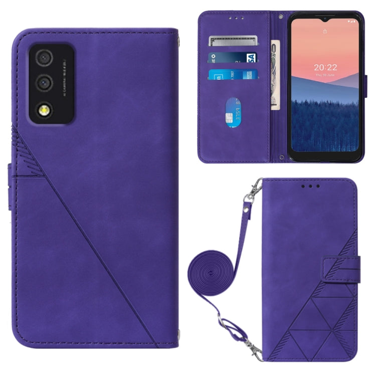 Custodia per cellulare in pelle con flip in rilievo 3D a tracolla, For OPPO Reno7 A JP Edition, For Sony Xperia 5 IV, For TCL 30 5G / 30+ 5G, For TCL 30T T603DL