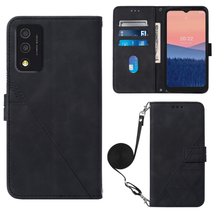 Custodia per cellulare in pelle con flip in rilievo 3D a tracolla, For OPPO Reno7 A JP Edition, For Sony Xperia 5 IV, For TCL 30 5G / 30+ 5G, For TCL 30T T603DL