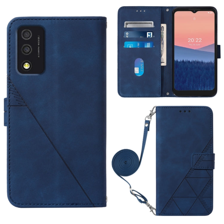 Custodia per cellulare in pelle con flip in rilievo 3D a tracolla, For OPPO Reno7 A JP Edition, For Sony Xperia 5 IV, For TCL 30 5G / 30+ 5G, For TCL 30T T603DL