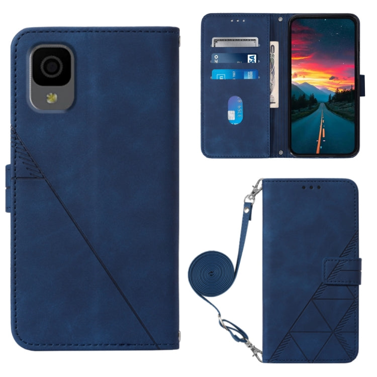 Custodia per cellulare in pelle con flip in rilievo 3D a tracolla, For TCL 30 V 5G T781S / 30XE 5G, For TCL 30Z T602DL, For TCL 303, TCL 305i With fingerprint