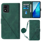 Custodia per cellulare in pelle con flip in rilievo 3D a tracolla, For TCL 30 V 5G T781S / 30XE 5G, For TCL 30Z T602DL, For TCL 303, TCL 305i With fingerprint