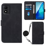Custodia per cellulare in pelle con flip in rilievo 3D a tracolla, For TCL 30 V 5G T781S / 30XE 5G, For TCL 30Z T602DL, For TCL 303, TCL 305i With fingerprint
