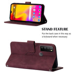 Custodia per cellulare in pelle con flip in rilievo 3D a tracolla, For TCL 30XL T701DL, For TCL Stylus 5G, For T-Mobile Revvl 6 5G, For T-Mobile Revvl 6 Pro 5G