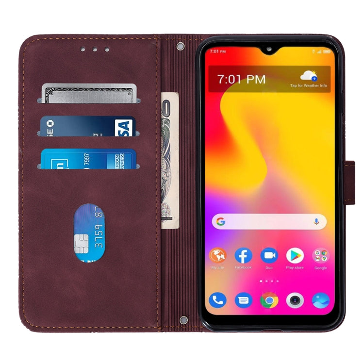 Custodia per cellulare in pelle con flip in rilievo 3D a tracolla, For TCL 30XL T701DL, For TCL Stylus 5G, For T-Mobile Revvl 6 5G, For T-Mobile Revvl 6 Pro 5G