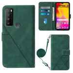Custodia per cellulare in pelle con flip in rilievo 3D a tracolla, For TCL 30XL T701DL, For TCL Stylus 5G, For T-Mobile Revvl 6 5G, For T-Mobile Revvl 6 Pro 5G