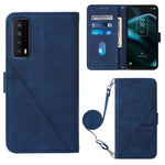 Custodia per cellulare in pelle con flip in rilievo 3D a tracolla, For TCL 30XL T701DL, For TCL Stylus 5G, For T-Mobile Revvl 6 5G, For T-Mobile Revvl 6 Pro 5G