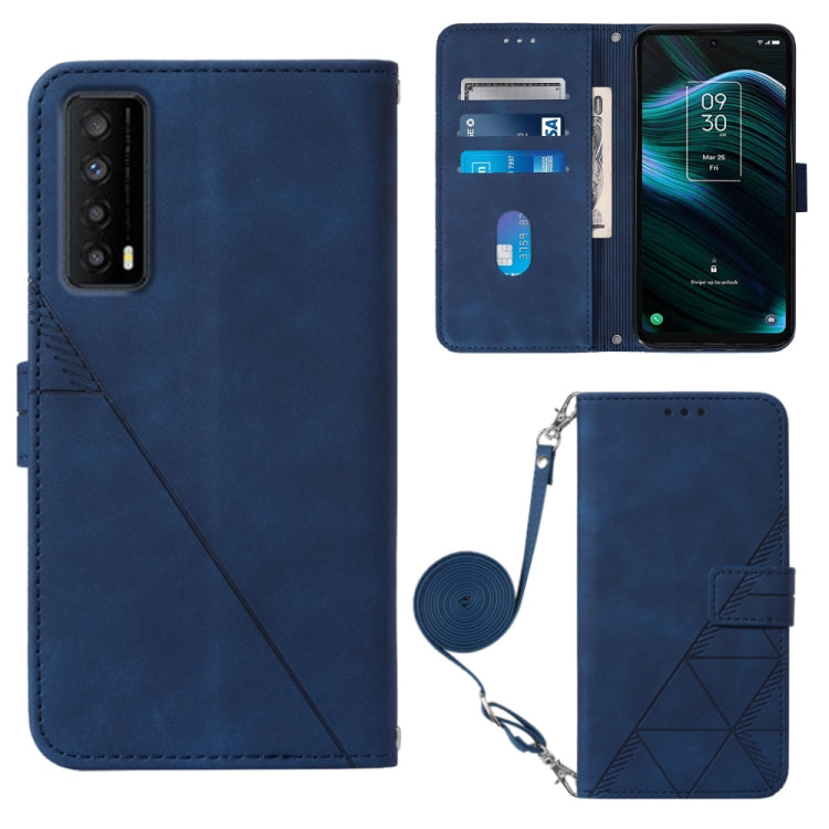 Custodia per cellulare in pelle con flip in rilievo 3D a tracolla, For TCL 30XL T701DL, For TCL Stylus 5G, For T-Mobile Revvl 6 5G, For T-Mobile Revvl 6 Pro 5G