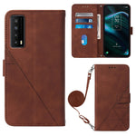 Custodia per cellulare in pelle con flip in rilievo 3D a tracolla, For TCL 30XL T701DL, For TCL Stylus 5G, For T-Mobile Revvl 6 5G, For T-Mobile Revvl 6 Pro 5G