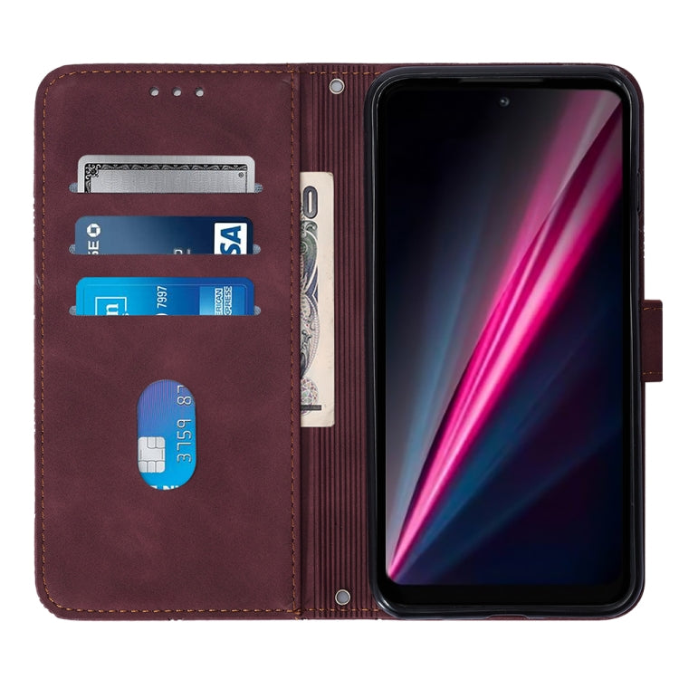Custodia per cellulare in pelle con flip in rilievo 3D a tracolla, For OPPO Reno7 A JP Edition, For Sony Xperia 5 IV, For TCL 30 5G / 30+ 5G, For TCL 30T T603DL