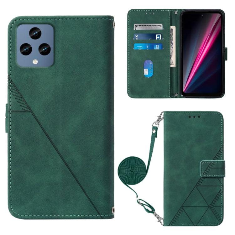 Custodia per cellulare in pelle con flip in rilievo 3D a tracolla, For TCL 30XL T701DL, For TCL Stylus 5G, For T-Mobile Revvl 6 5G, For T-Mobile Revvl 6 Pro 5G