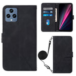 Custodia per cellulare in pelle con flip in rilievo 3D a tracolla, For TCL 30XL T701DL, For TCL Stylus 5G, For T-Mobile Revvl 6 5G, For T-Mobile Revvl 6 Pro 5G