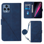 Custodia per cellulare in pelle con flip in rilievo 3D a tracolla, For TCL 30XL T701DL, For TCL Stylus 5G, For T-Mobile Revvl 6 5G, For T-Mobile Revvl 6 Pro 5G