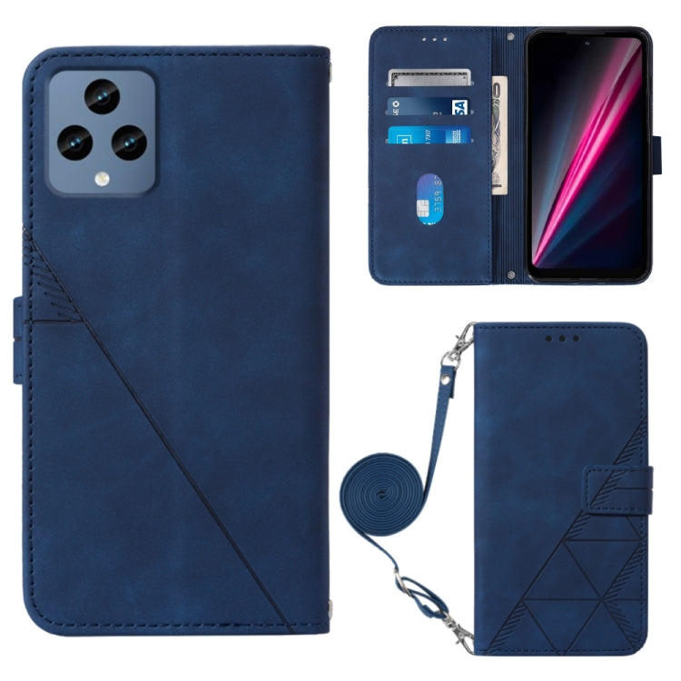 Custodia per cellulare in pelle con flip in rilievo 3D a tracolla, For TCL 30XL T701DL, For TCL Stylus 5G, For T-Mobile Revvl 6 5G, For T-Mobile Revvl 6 Pro 5G