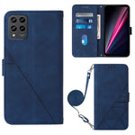 Custodia per cellulare in pelle con flip in rilievo 3D a tracolla, For TCL 30XL T701DL, For TCL Stylus 5G, For T-Mobile Revvl 6 5G, For T-Mobile Revvl 6 Pro 5G