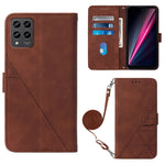 Custodia per cellulare in pelle con flip in rilievo 3D a tracolla, For TCL 30XL T701DL, For TCL Stylus 5G, For T-Mobile Revvl 6 5G, For T-Mobile Revvl 6 Pro 5G