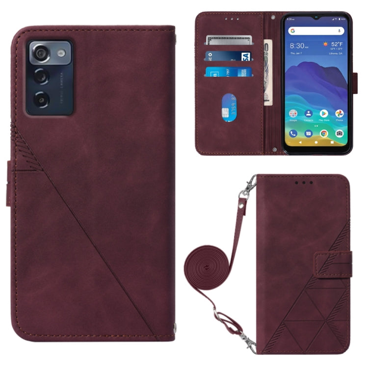 Custodia per cellulare in pelle con flip in rilievo 3D a tracolla, For ZTE Axon 40 Pro, For ZTE Axon 40 Ultra, For ZTE Consumer Cellular ZMAX 5G, For ZTE Nubia Z40S Pro