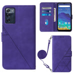 Custodia per cellulare in pelle con flip in rilievo 3D a tracolla, For ZTE Axon 40 Pro, For ZTE Axon 40 Ultra, For ZTE Consumer Cellular ZMAX 5G, For ZTE Nubia Z40S Pro