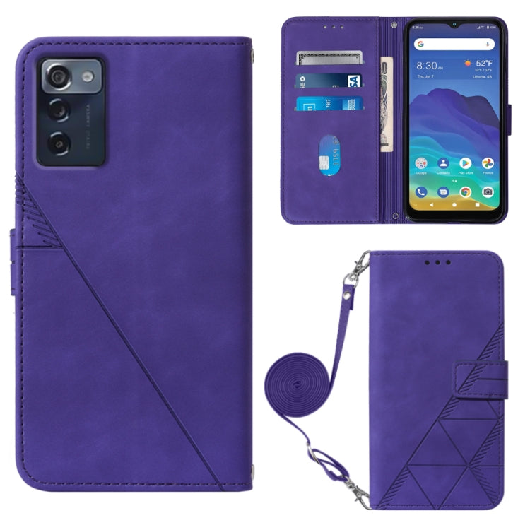 Custodia per cellulare in pelle con flip in rilievo 3D a tracolla, For ZTE Axon 40 Pro, For ZTE Axon 40 Ultra, For ZTE Consumer Cellular ZMAX 5G, For ZTE Nubia Z40S Pro