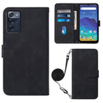 Custodia per cellulare in pelle con flip in rilievo 3D a tracolla, For ZTE Axon 40 Pro, For ZTE Axon 40 Ultra, For ZTE Consumer Cellular ZMAX 5G, For ZTE Nubia Z40S Pro