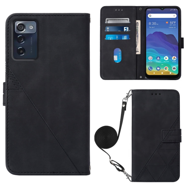 Custodia per cellulare in pelle con flip in rilievo 3D a tracolla, For ZTE Axon 40 Pro, For ZTE Axon 40 Ultra, For ZTE Consumer Cellular ZMAX 5G, For ZTE Nubia Z40S Pro