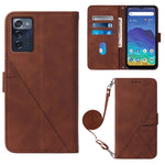 Custodia per cellulare in pelle con flip in rilievo 3D a tracolla, For ZTE Axon 40 Pro, For ZTE Axon 40 Ultra, For ZTE Consumer Cellular ZMAX 5G, For ZTE Nubia Z40S Pro
