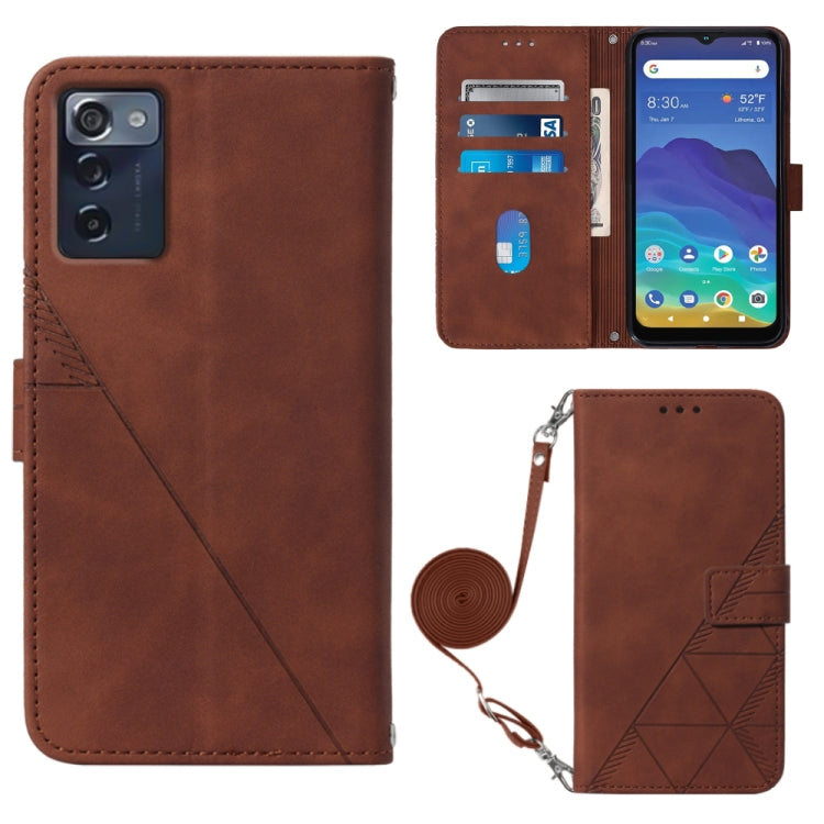 Custodia per cellulare in pelle con flip in rilievo 3D a tracolla, For ZTE Axon 40 Pro, For ZTE Axon 40 Ultra, For ZTE Consumer Cellular ZMAX 5G, For ZTE Nubia Z40S Pro