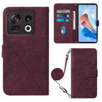 Custodia per cellulare in pelle con flip in rilievo 3D a tracolla, For ZTE Axon 40 Pro, For ZTE Axon 40 Ultra, For ZTE Consumer Cellular ZMAX 5G, For ZTE Nubia Z40S Pro