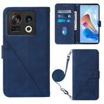 Custodia per cellulare in pelle con flip in rilievo 3D a tracolla, For ZTE Axon 40 Pro, For ZTE Axon 40 Ultra, For ZTE Consumer Cellular ZMAX 5G, For ZTE Nubia Z40S Pro