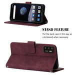 Custodia per cellulare in pelle con flip in rilievo 3D a tracolla, For ZTE ZMAX 11 Z6251, For Cubot Pocket, For Oukitel C31, For Tone E22