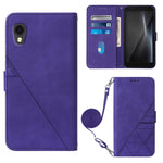 Custodia per cellulare in pelle con flip in rilievo 3D a tracolla, For ZTE ZMAX 11 Z6251, For Cubot Pocket, For Oukitel C31, For Tone E22