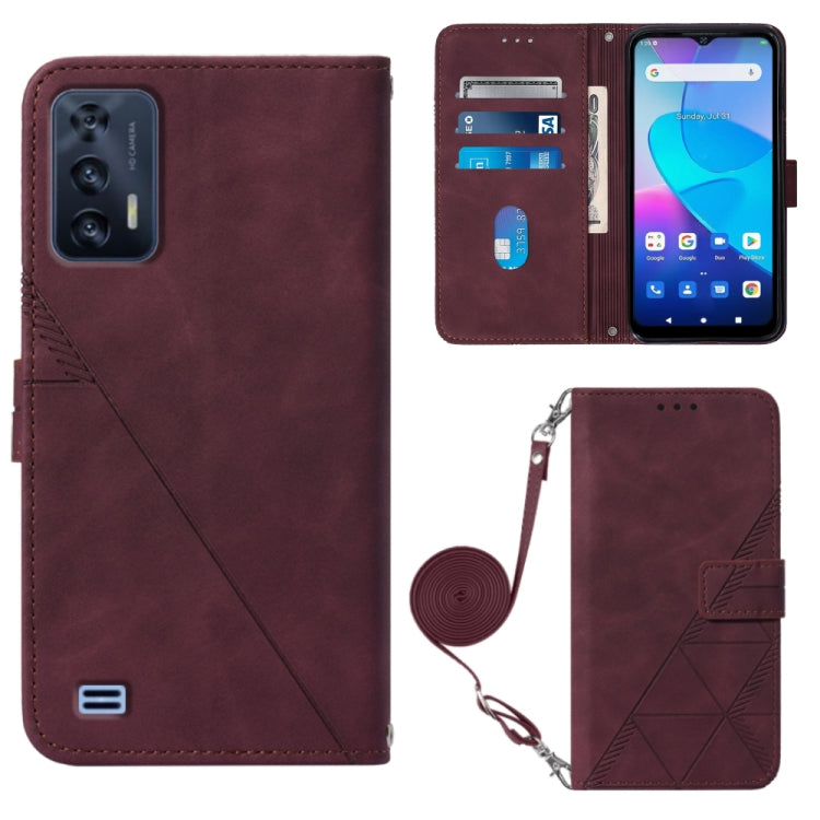 Custodia per cellulare in pelle con flip in rilievo 3D a tracolla, For ZTE ZMAX 11 Z6251, For Cubot Pocket, For Oukitel C31, For Tone E22