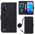 Custodia per cellulare in pelle con flip in rilievo 3D a tracolla, For ZTE ZMAX 11 Z6251, For Cubot Pocket, For Oukitel C31, For Tone E22
