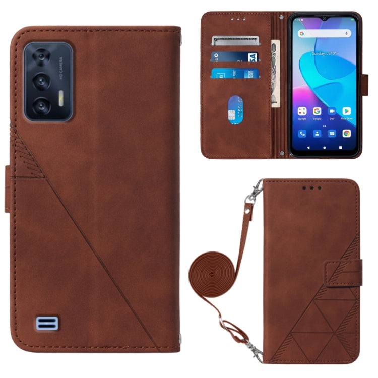 Custodia per cellulare in pelle con flip in rilievo 3D a tracolla, For ZTE ZMAX 11 Z6251, For Cubot Pocket, For Oukitel C31, For Tone E22