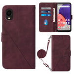 Custodia per cellulare in pelle con flip in rilievo 3D a tracolla, For Samsung Galaxy A14 5G, For Samsung Galaxy A22 5G JP Edition, For Samsung Galaxy A23E / A22E / A23S / A23 5G, For Samsung Galaxy S23 5G