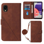 Custodia per cellulare in pelle con flip in rilievo 3D a tracolla, For Samsung Galaxy A14 5G, For Samsung Galaxy A22 5G JP Edition, For Samsung Galaxy A23E / A22E / A23S / A23 5G, For Samsung Galaxy S23 5G