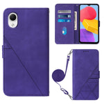 Custodia per cellulare in pelle con flip in rilievo 3D a tracolla, For Samsung Galaxy A14 5G, For Samsung Galaxy A22 5G JP Edition, For Samsung Galaxy A23E / A22E / A23S / A23 5G, For Samsung Galaxy S23 5G