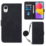Custodia per cellulare in pelle con flip in rilievo 3D a tracolla, For Samsung Galaxy A14 5G, For Samsung Galaxy A22 5G JP Edition, For Samsung Galaxy A23E / A22E / A23S / A23 5G, For Samsung Galaxy S23 5G