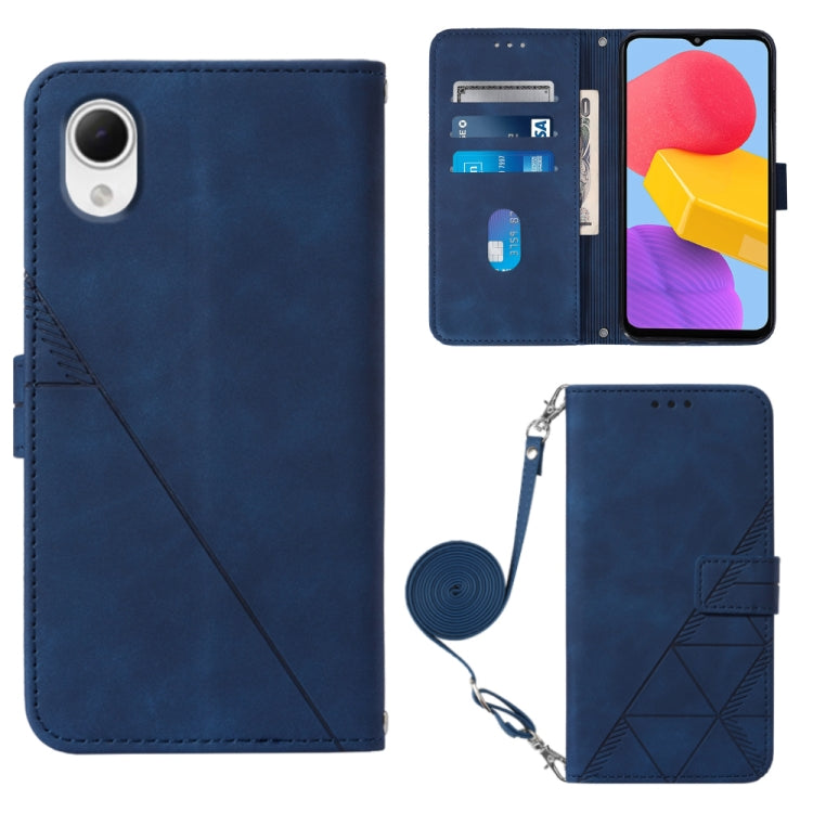 Custodia per cellulare in pelle con flip in rilievo 3D a tracolla, For Samsung Galaxy A14 5G, For Samsung Galaxy A22 5G JP Edition, For Samsung Galaxy A23E / A22E / A23S / A23 5G, For Samsung Galaxy S23 5G