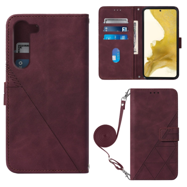 Custodia per cellulare in pelle con flip in rilievo 3D a tracolla, For Samsung Galaxy A14 5G, For Samsung Galaxy A22 5G JP Edition, For Samsung Galaxy A23E / A22E / A23S / A23 5G, For Samsung Galaxy S23 5G
