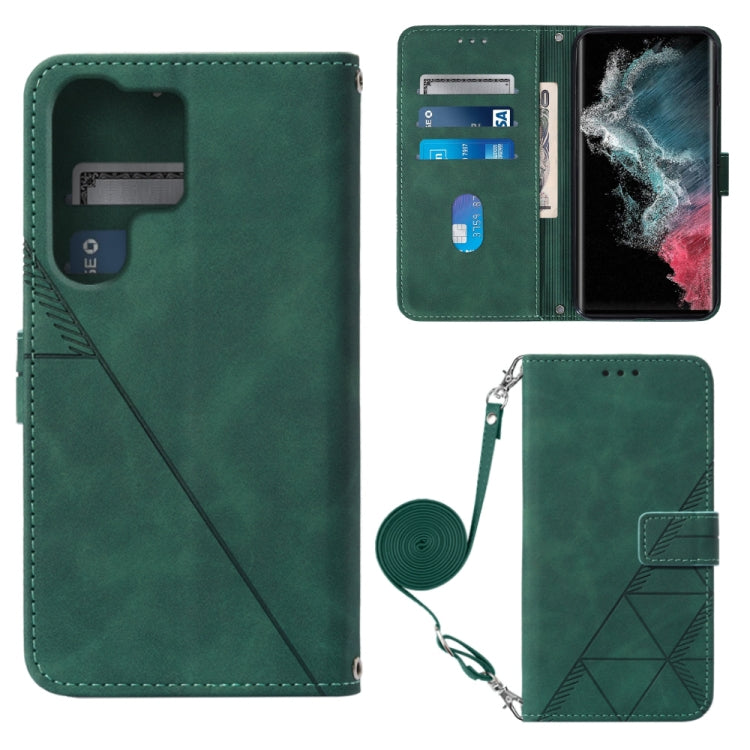 Custodia per cellulare in pelle con flip in rilievo 3D a tracolla, For Samsung Galaxy S23+ 5G, For Samsung Galaxy S23 Ultra 5G, For Sharp Aquos R7 / P7, For Sharp Aquos V6 Plus / V6