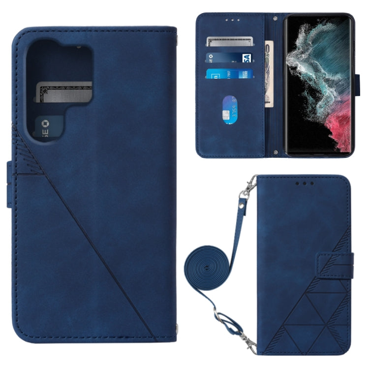 Custodia per cellulare in pelle con flip in rilievo 3D a tracolla, For Samsung Galaxy S23+ 5G, For Samsung Galaxy S23 Ultra 5G, For Sharp Aquos R7 / P7, For Sharp Aquos V6 Plus / V6